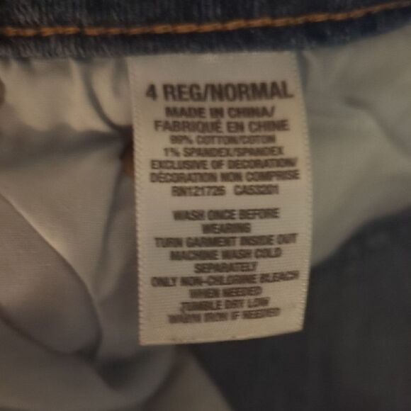 Aeropostale women’s distressed skinny jeans | blue stretch denim modern fit - Picture 4 of 4